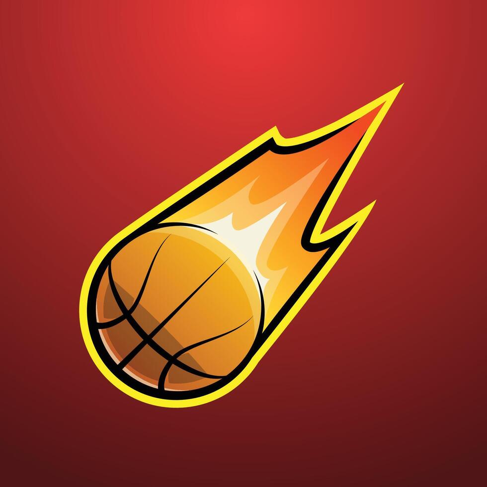 Digital Asset for Basketball Logo Template and Sticker. vector
