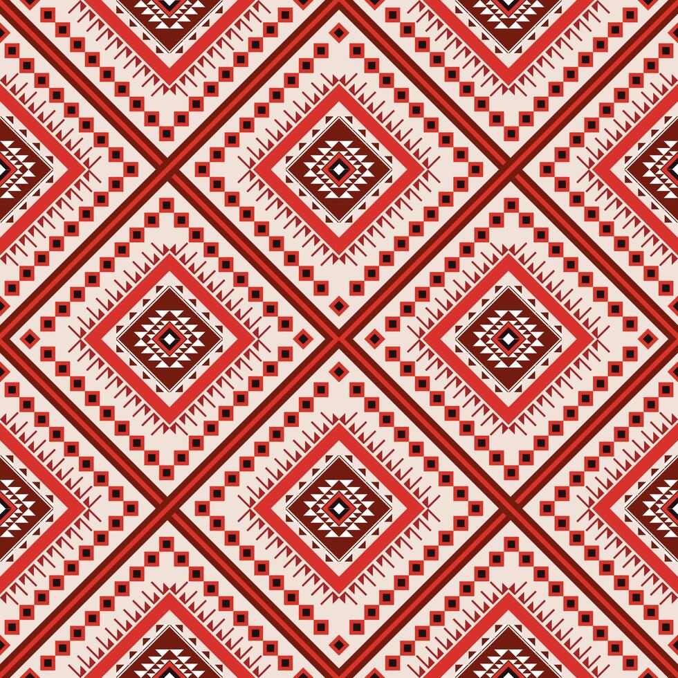 Red and white geometric pattern design vector