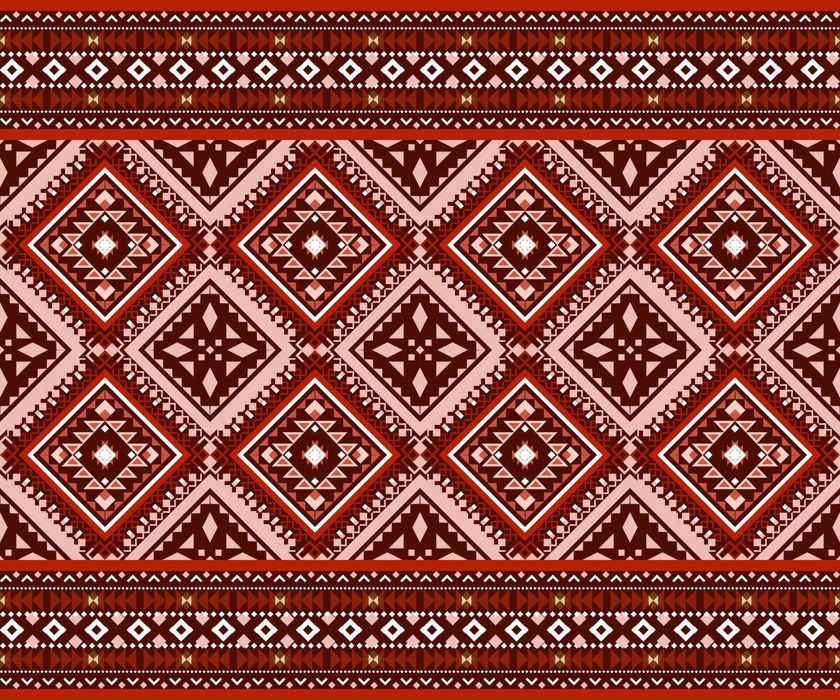 Geometric pattern in earthy tones vector