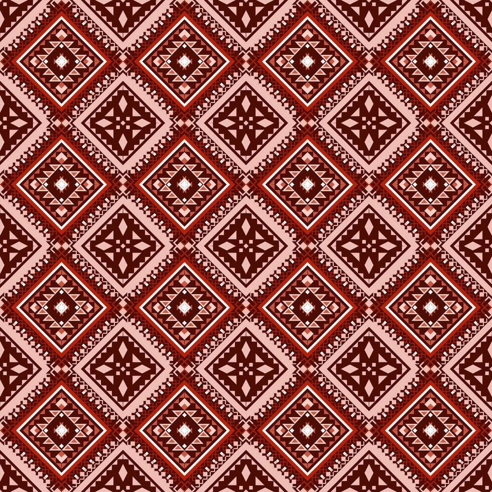 Geometric pattern in earthy colors vector