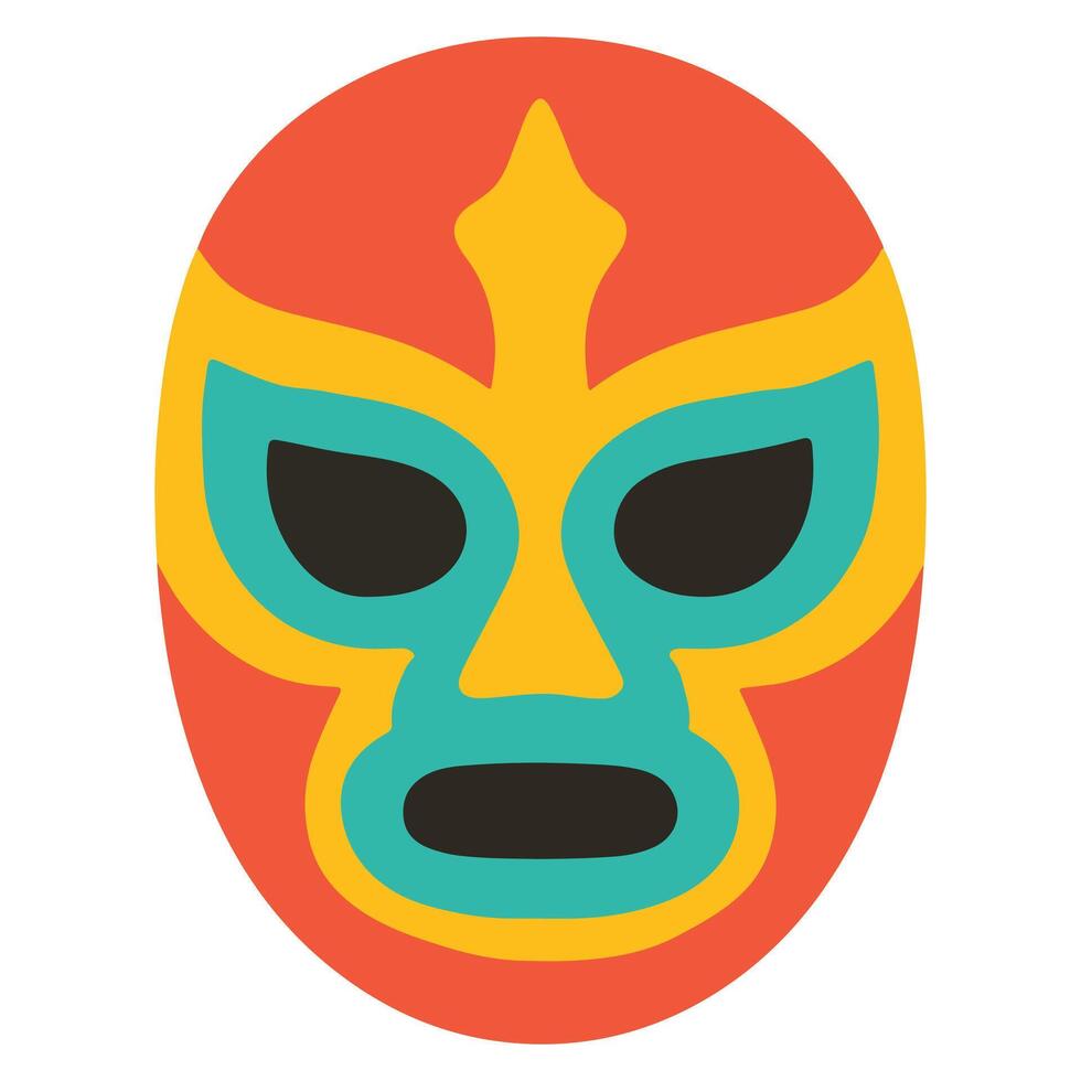 Mexican Luchador Mask Bunting , Mexican clipart design, mexican traditional illustration vector
