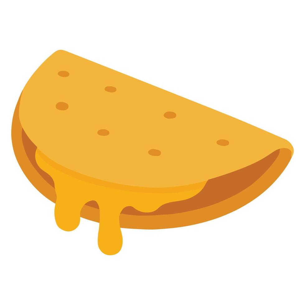 Quesadilla food , Mexican Food clipart, Mexican Quesadilla illustration, food isolated vector