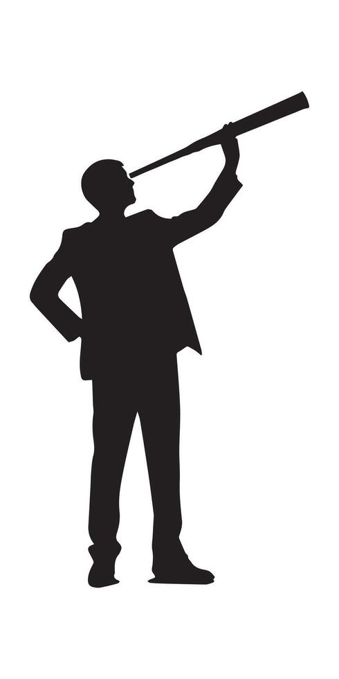 Silhouette of a person, man, or soldier with a rifle, suitable for illustration, , sport, or war themes vector