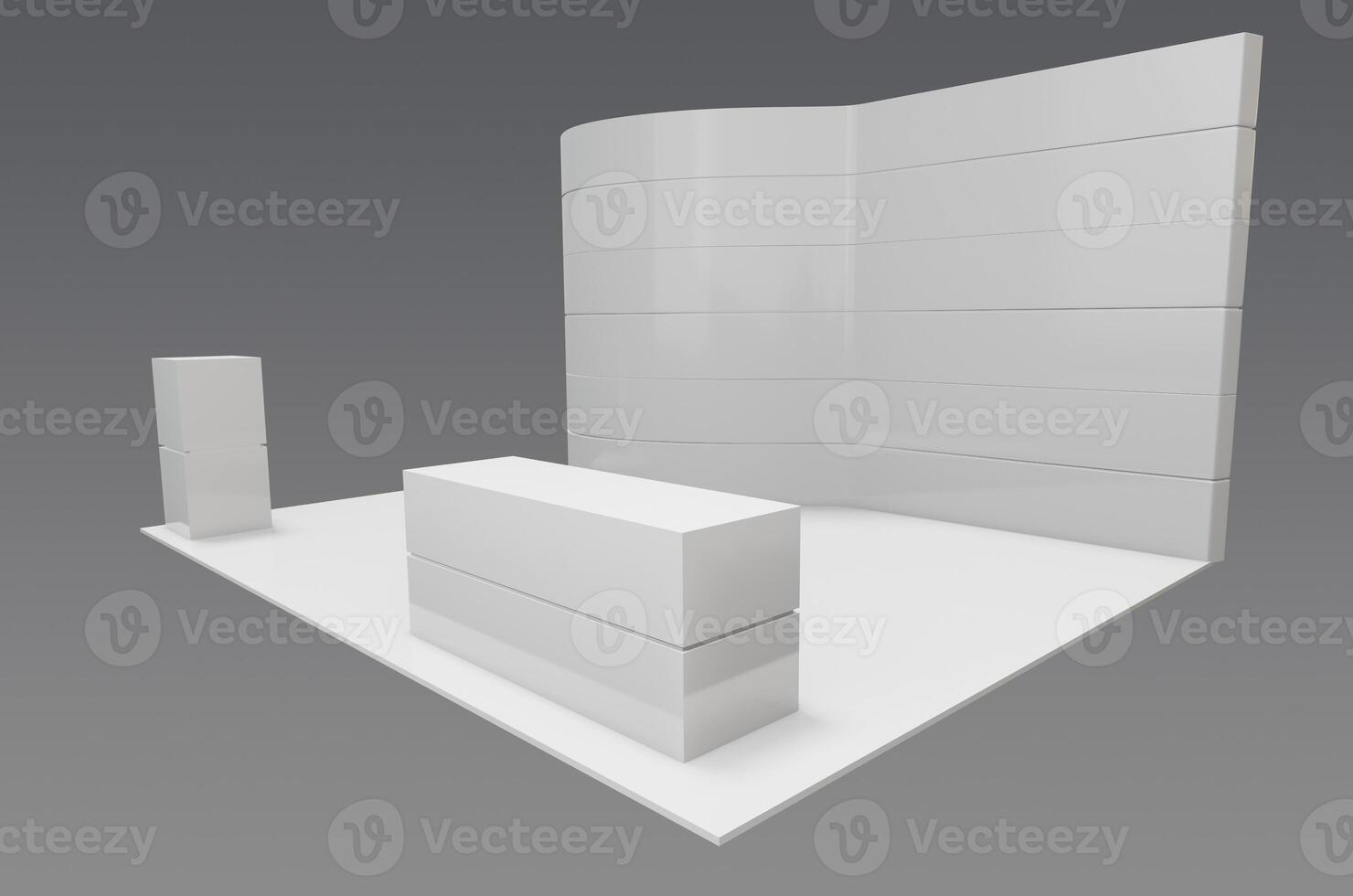 A white wall with a white table and two chairs photo