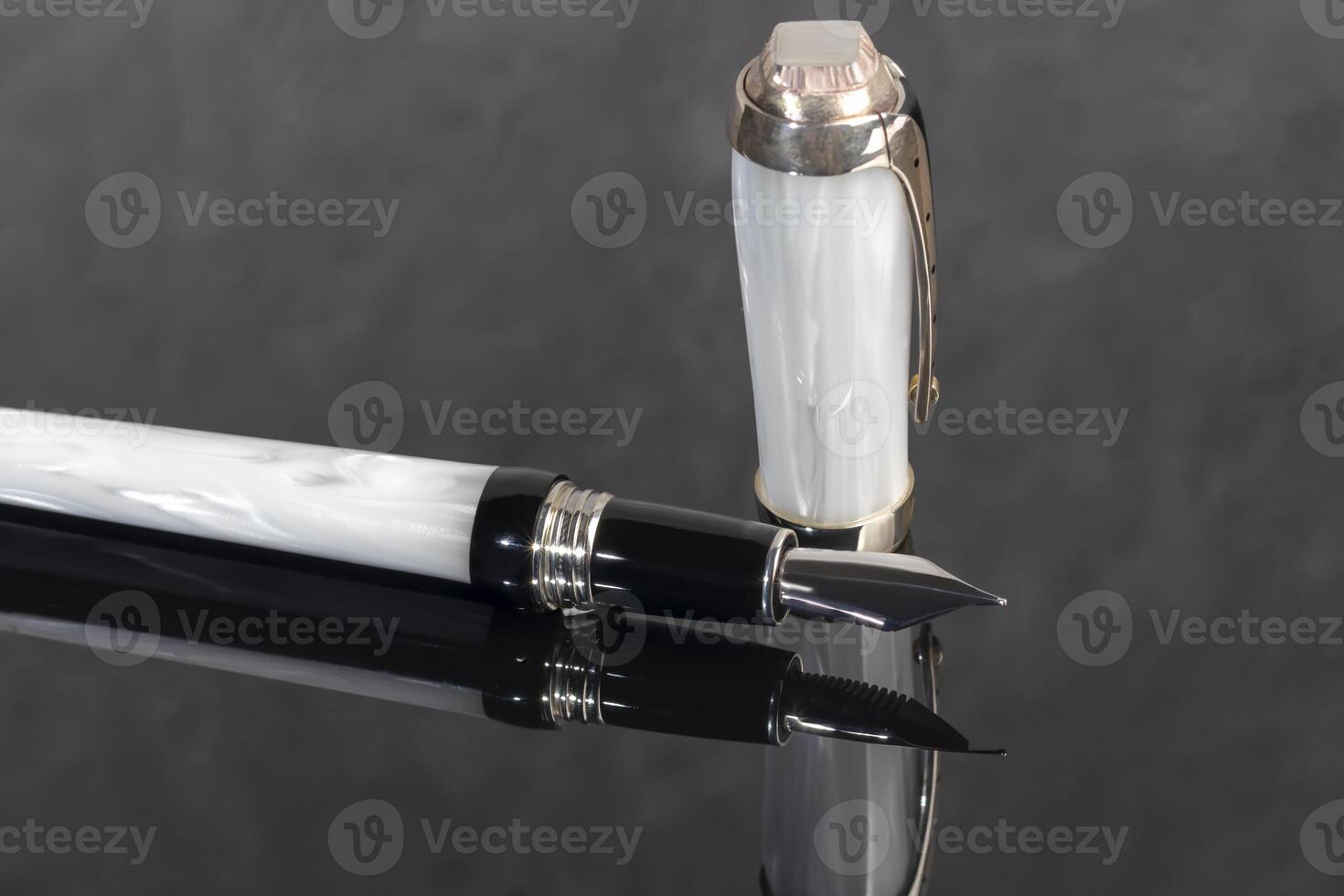Branded Pen in a Box. Gift Set. Selective Focus. photo