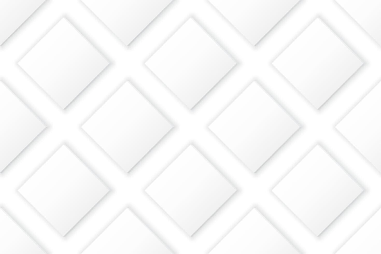 3D white square plate seamless pattern horizontal background graphic illustration. vector