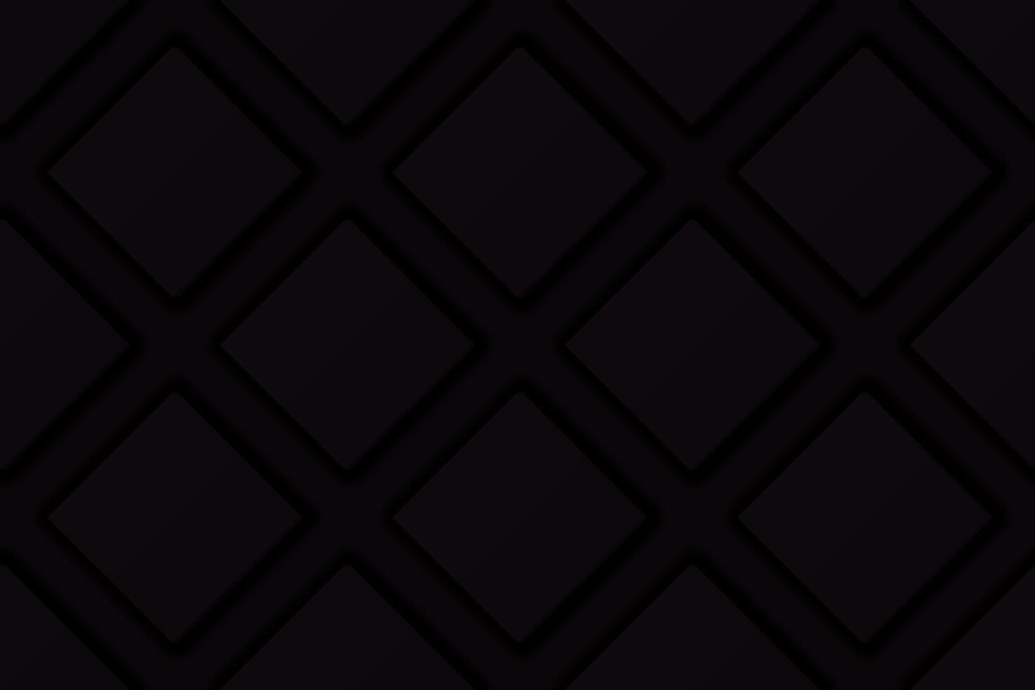 3D black square plate seamless pattern horizontal background graphic illustration. vector