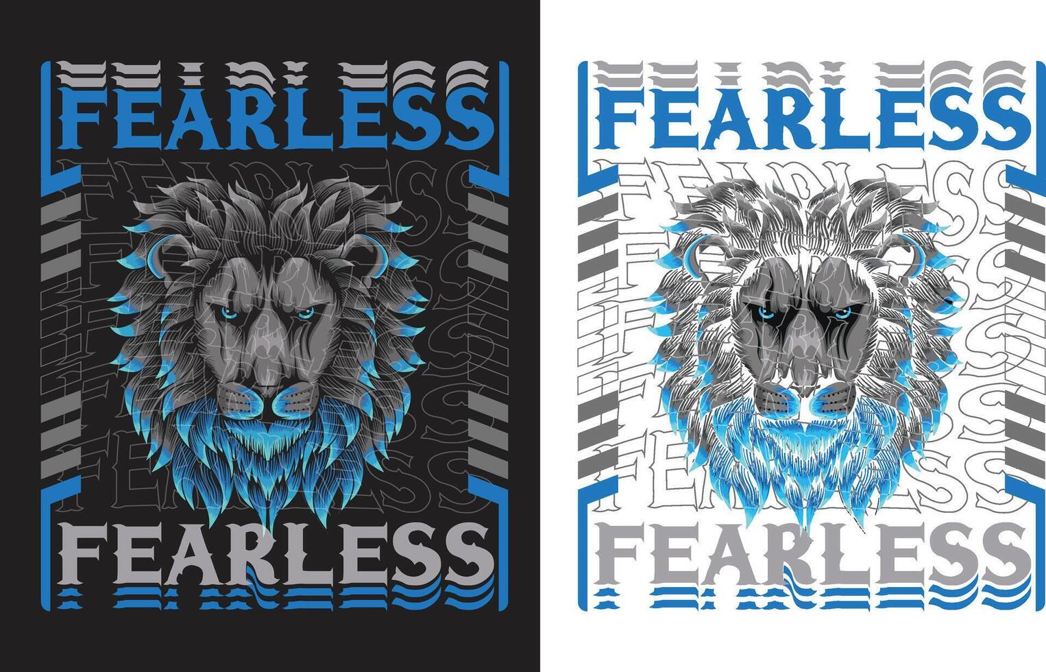 fearless t shirt design vector
