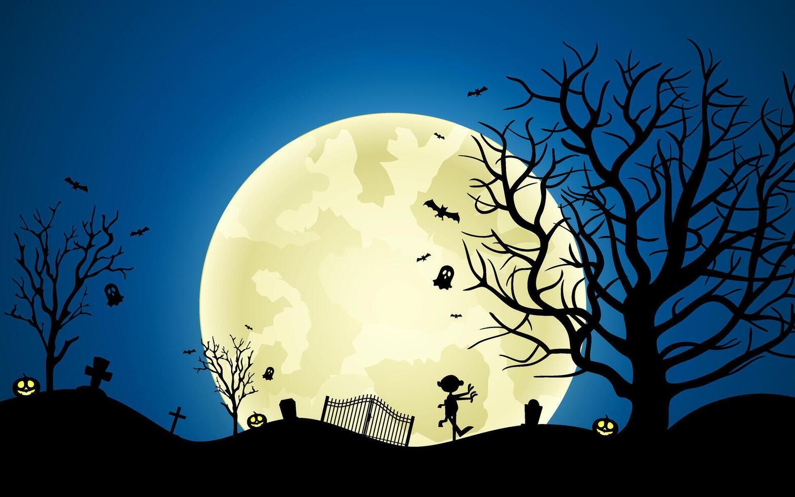 Happy halloween banner vector