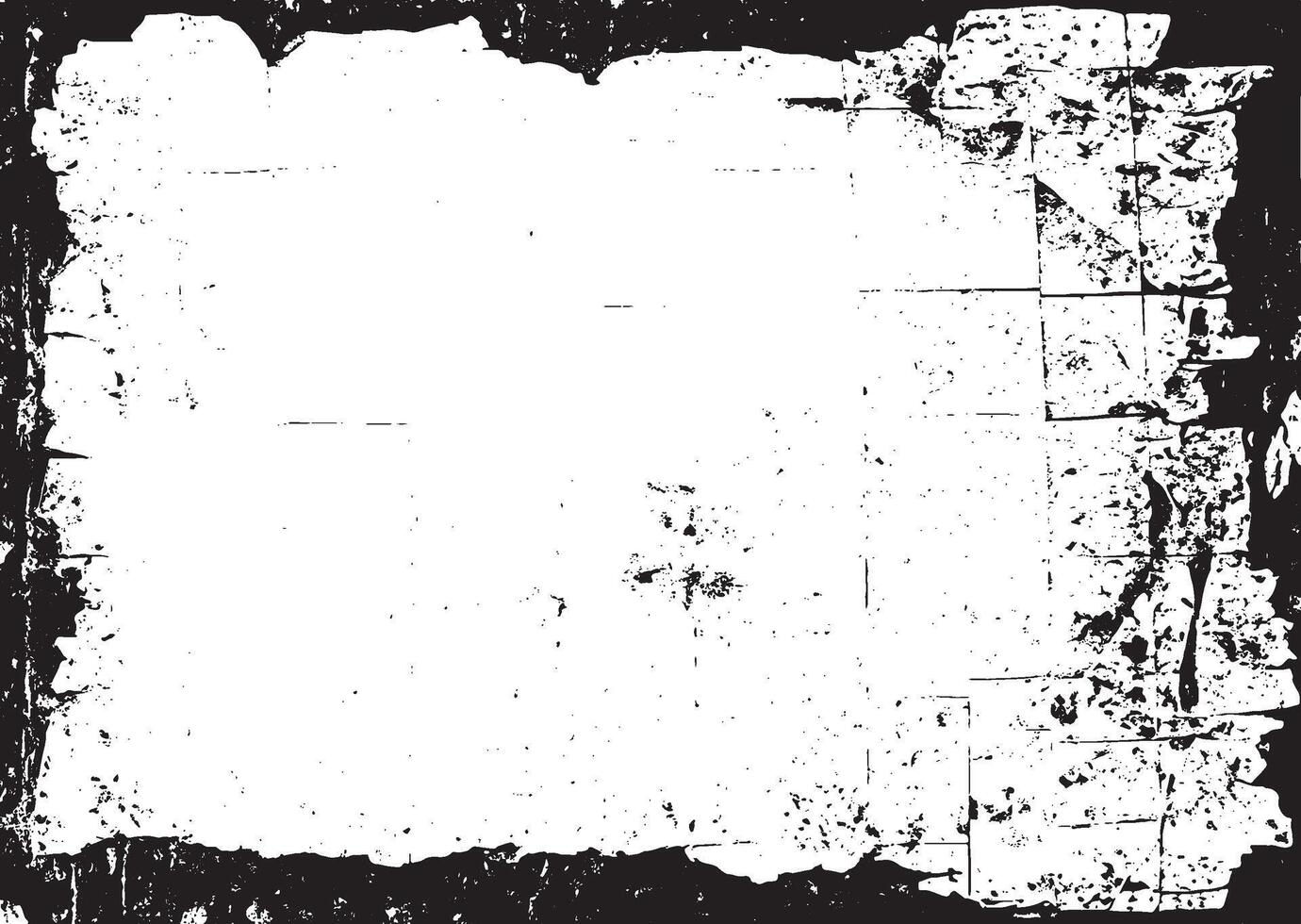 Halloween white grunge banner background with black border vector