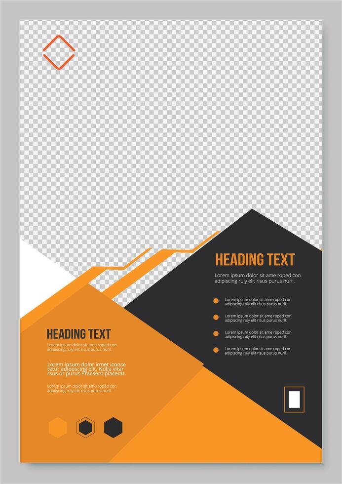 Corporate business cover, flyer design template for print. vector
