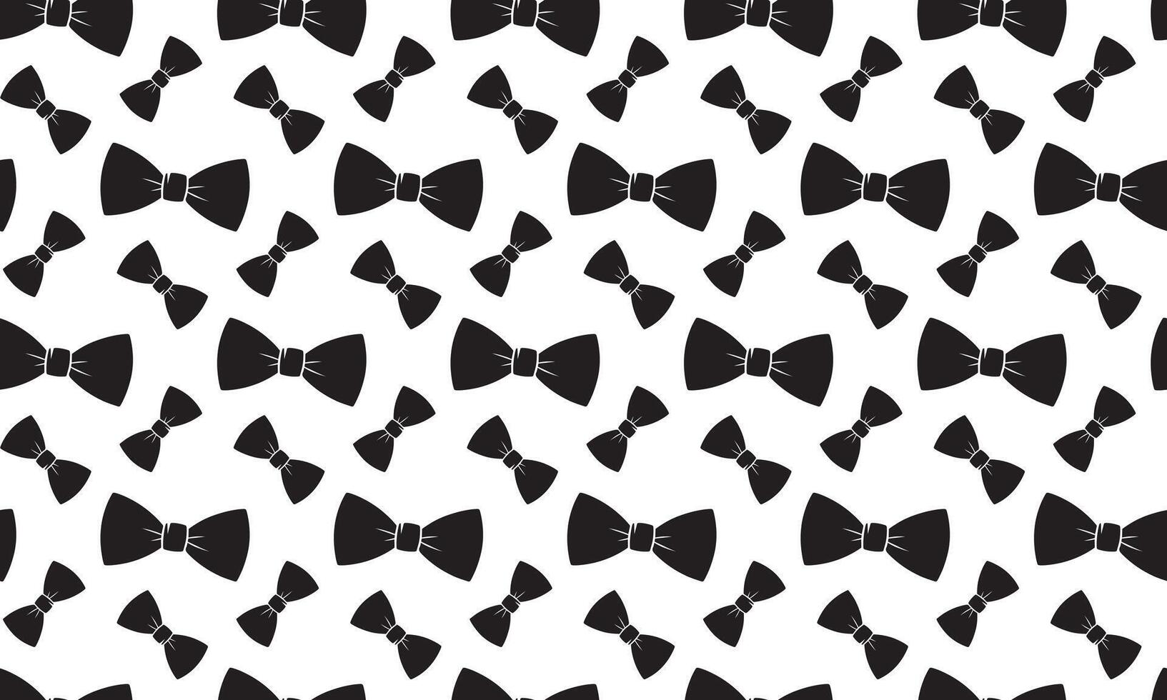 Seamless pattern. Silhouette of a Bow tie vector