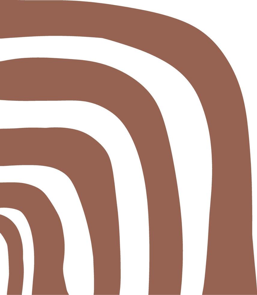 Abstract Brown Arcs Composition vector