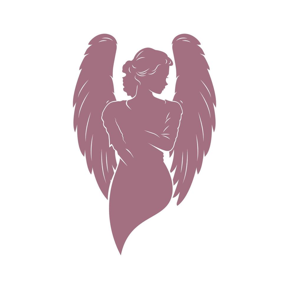 Goddess Looking over her shoulder in Calm Aura.3 vector