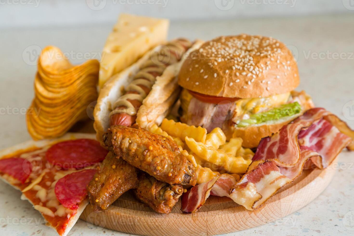 Selection of bad fat sources photo