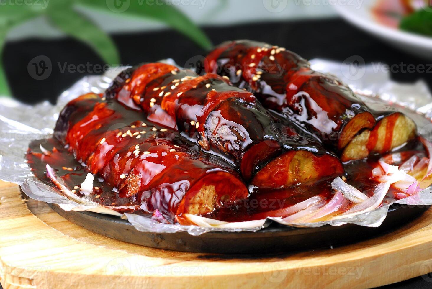 Vegan salad recipe concept background photo