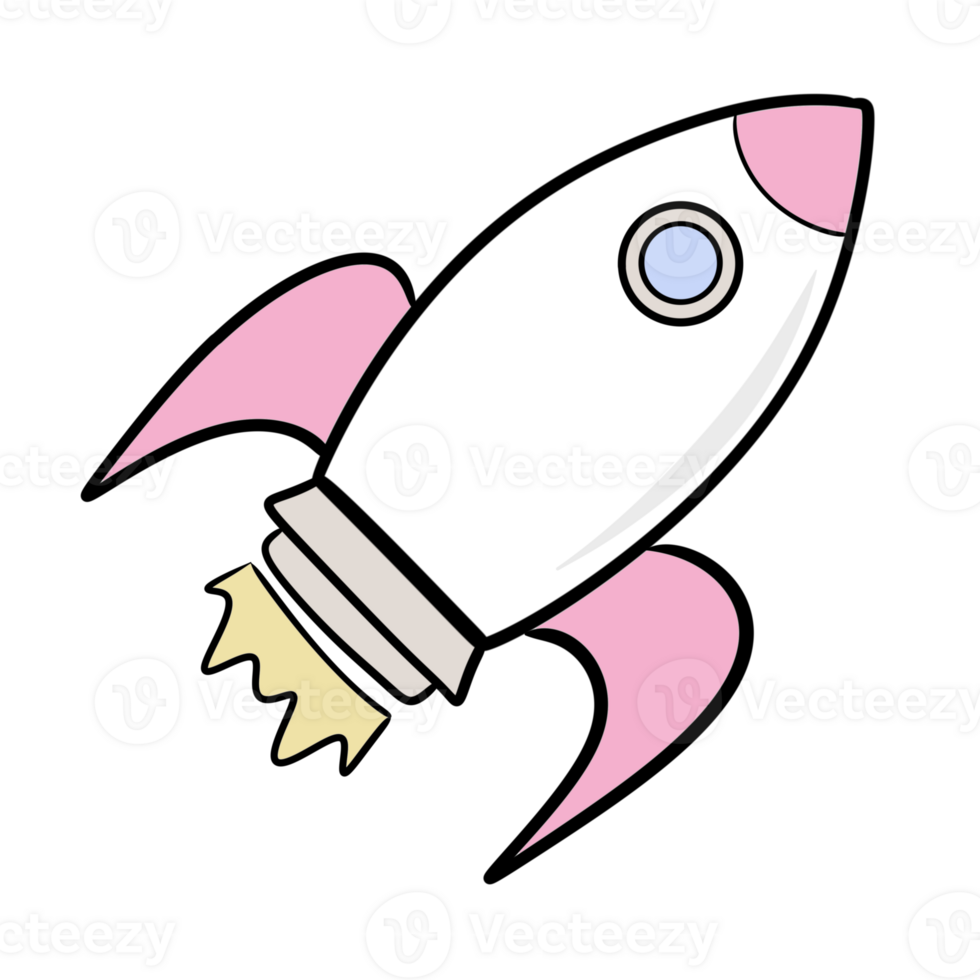 rocket icon illustration design png