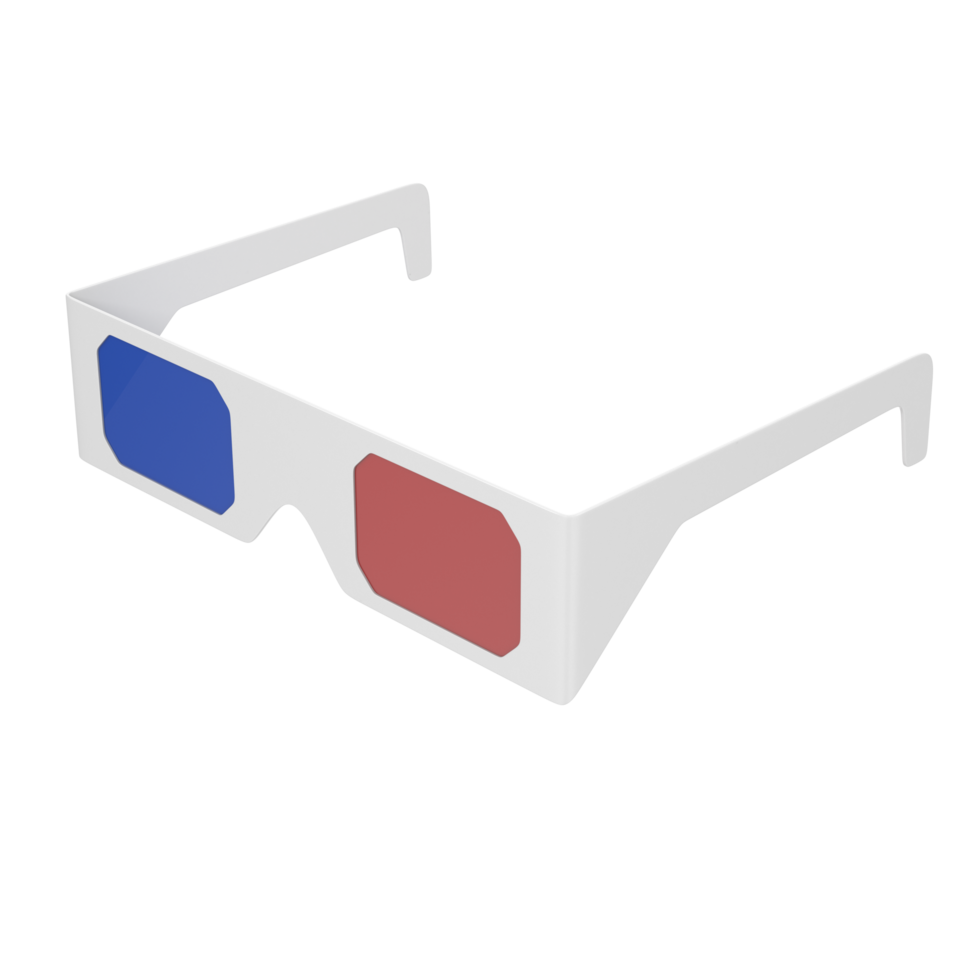 3D Glasses isolated on transparent background png