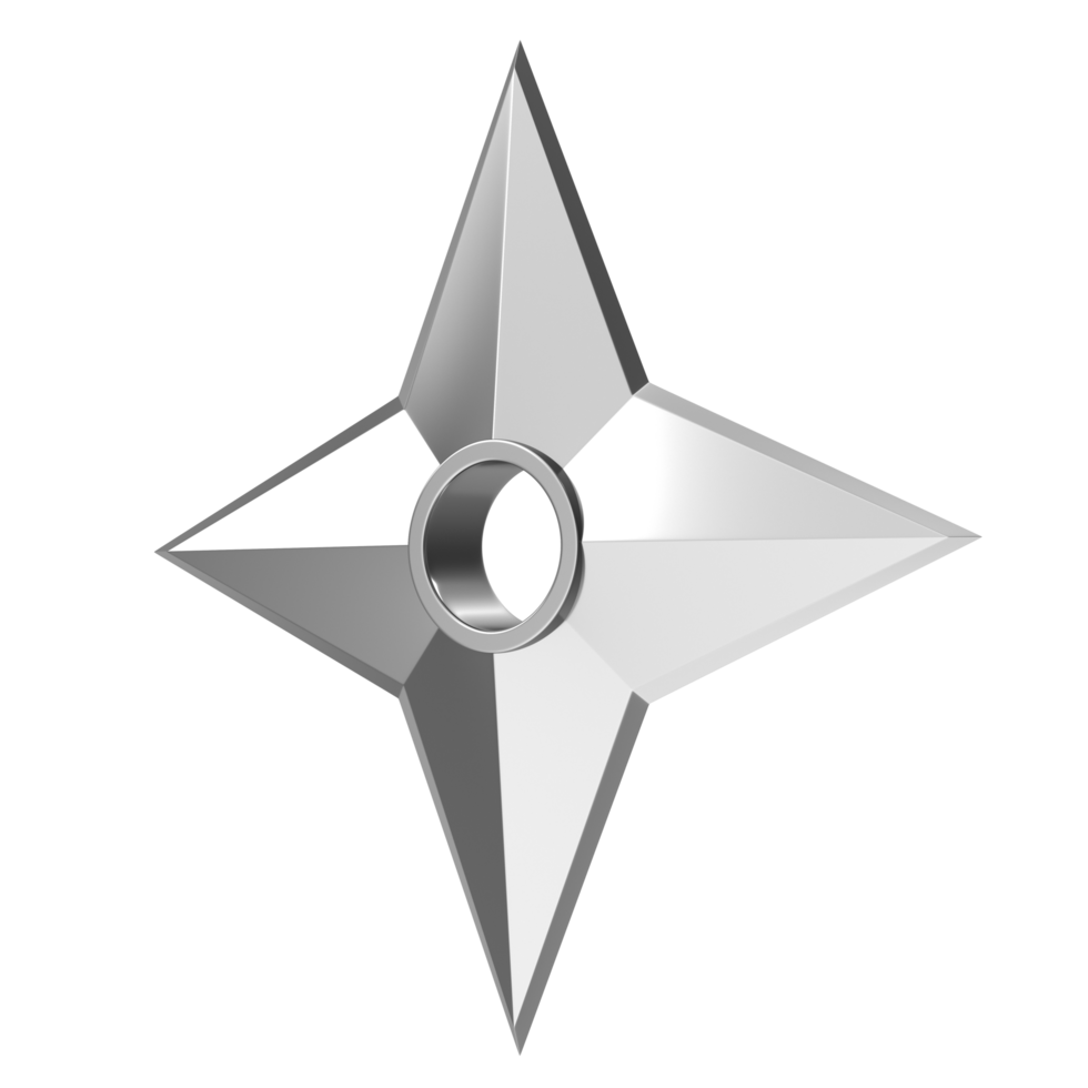 Shuriken isolated on transparent background png