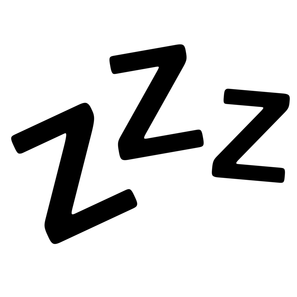 Sleep Symbol isolated on transparent background png
