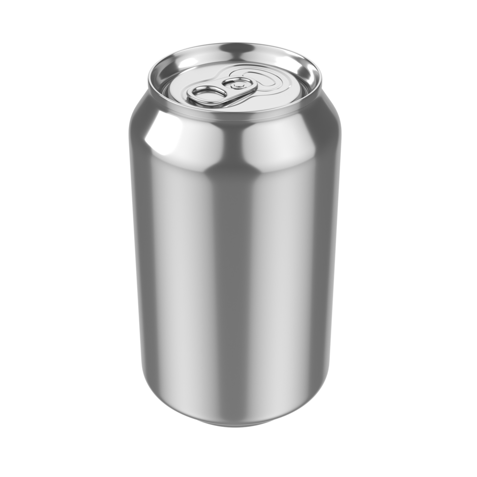 Aluminum Soda Can isolated on transparent background png