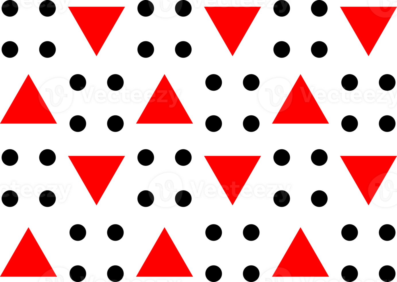 red and black triangles and dots png
