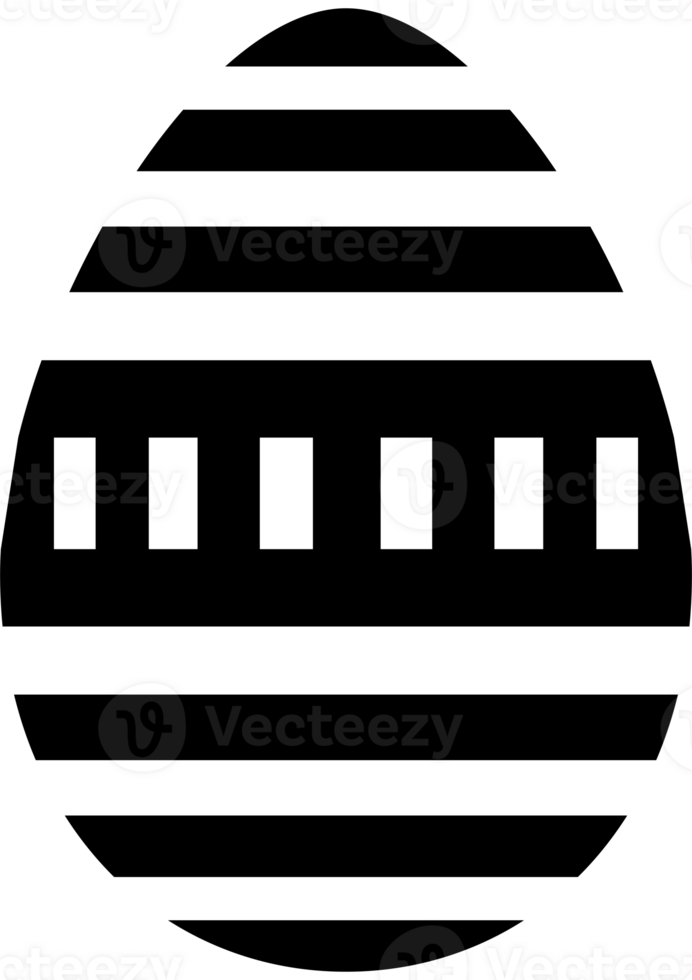 Easter egg with vertical and horizontal lines png