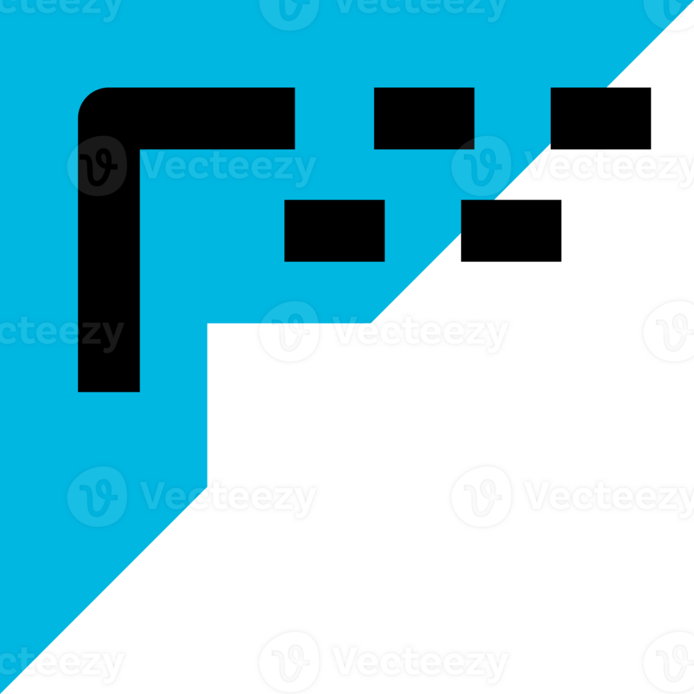 black and blue triangle design shape. png