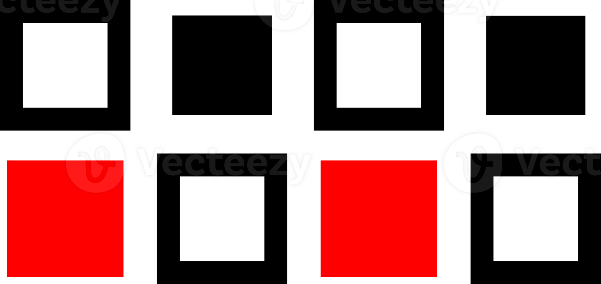 Red and black squares png