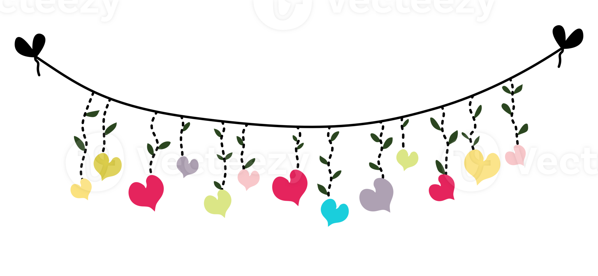The tiny heart-shaped steering wheel, creating a structured display for the brightly colored heart with patterns that convey love and celebration. png