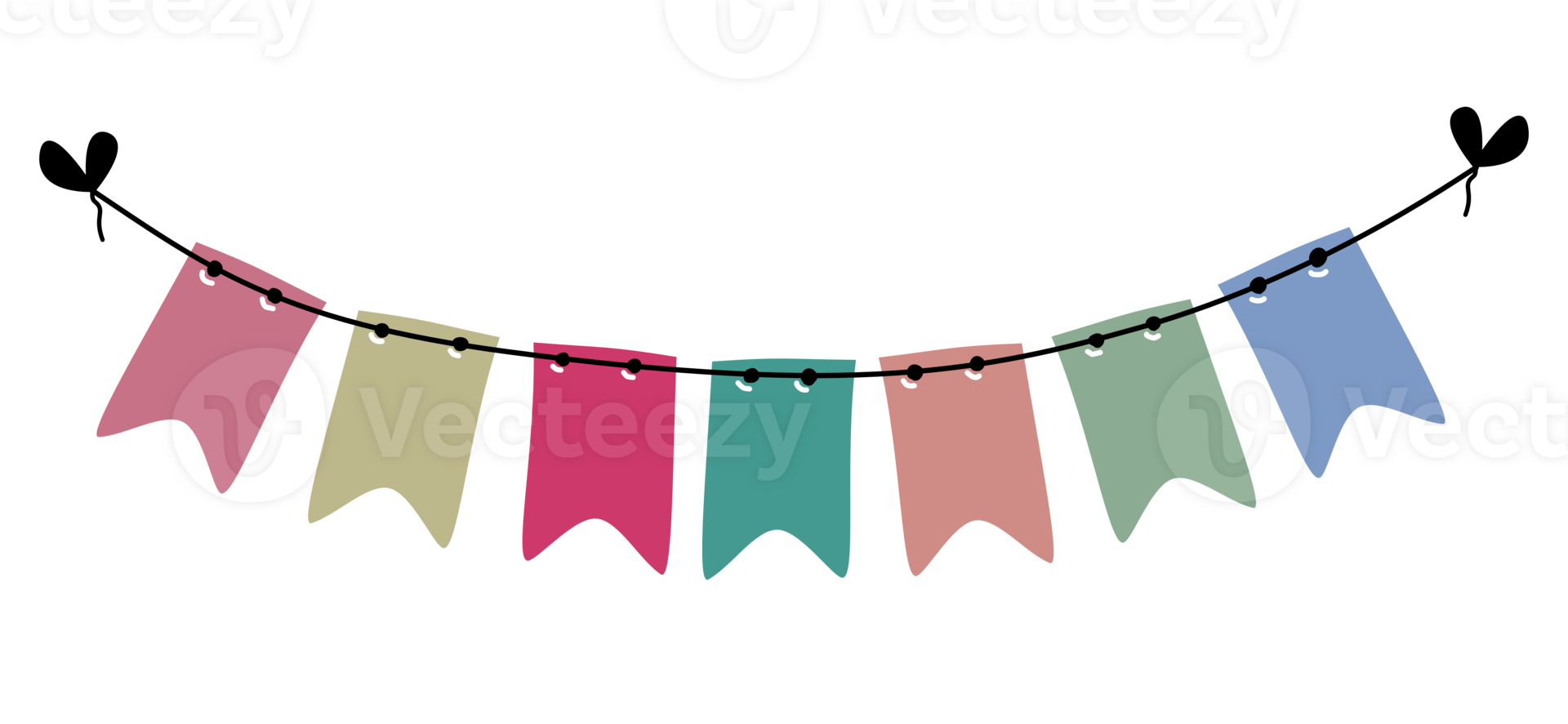 Decorated flags, images of celebrations and festivals, curved lines make the overall composition dynamic and gentle. png