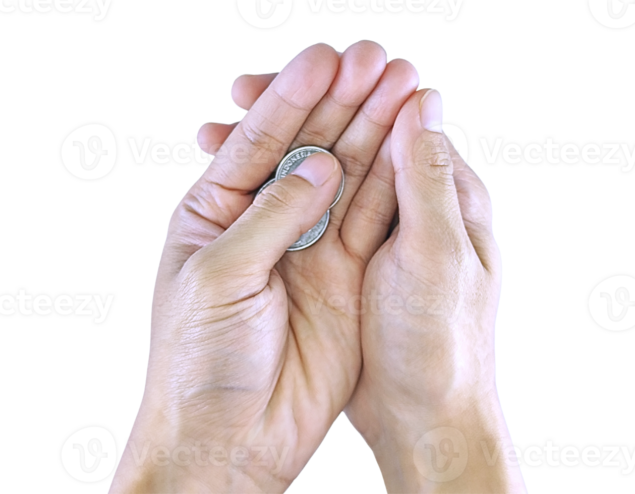 Close-Up of Hand Receiving Money Small Transaction Idea png
