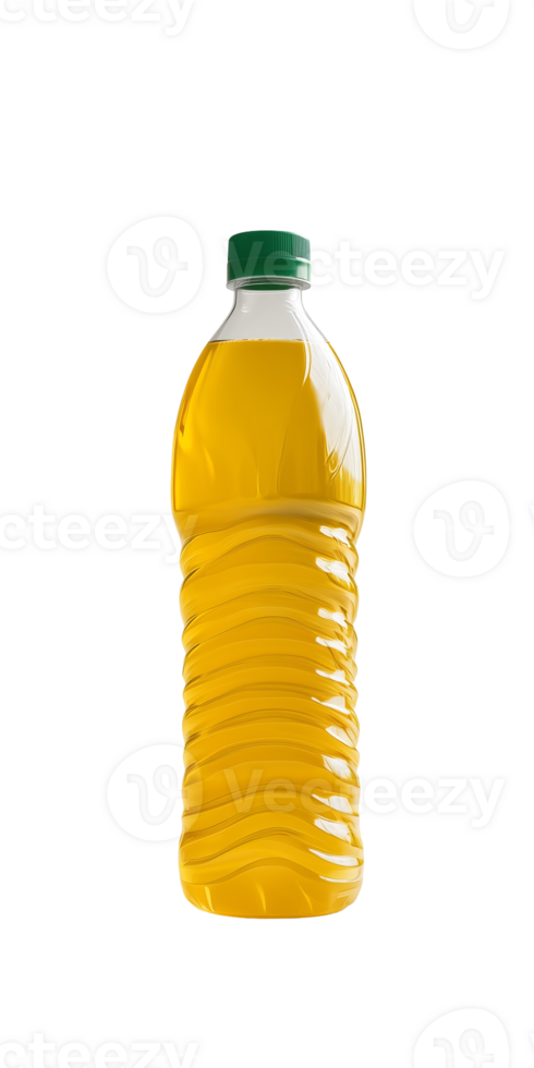 Yellow liquid in a plastic bottle with a green cap png