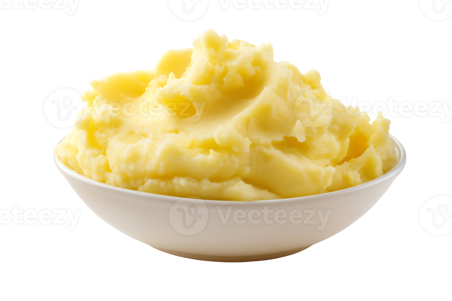 Creamy mashed potatoes in a white bowl a delicious side dish png