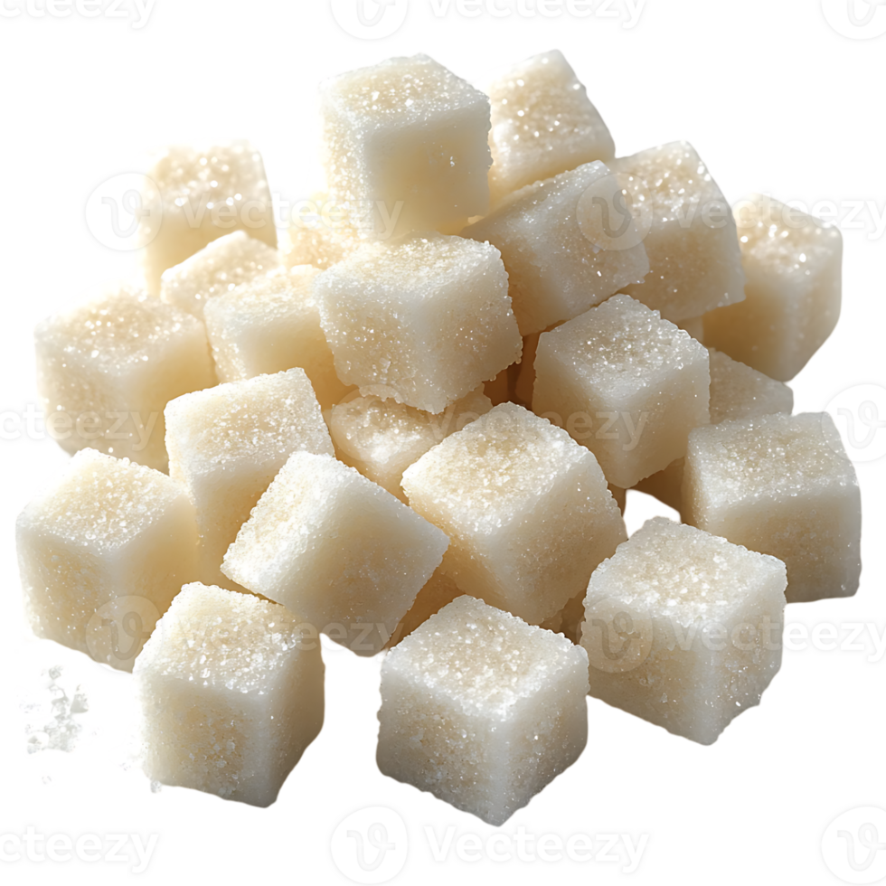 A pile of white sugar cubes sweet treat kitchen ingredient png
