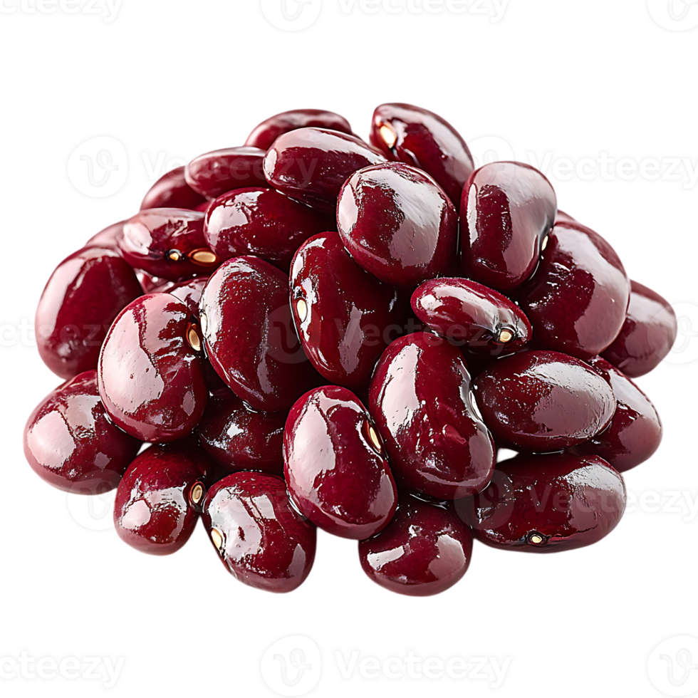 A pile of shiny red kidney beans png