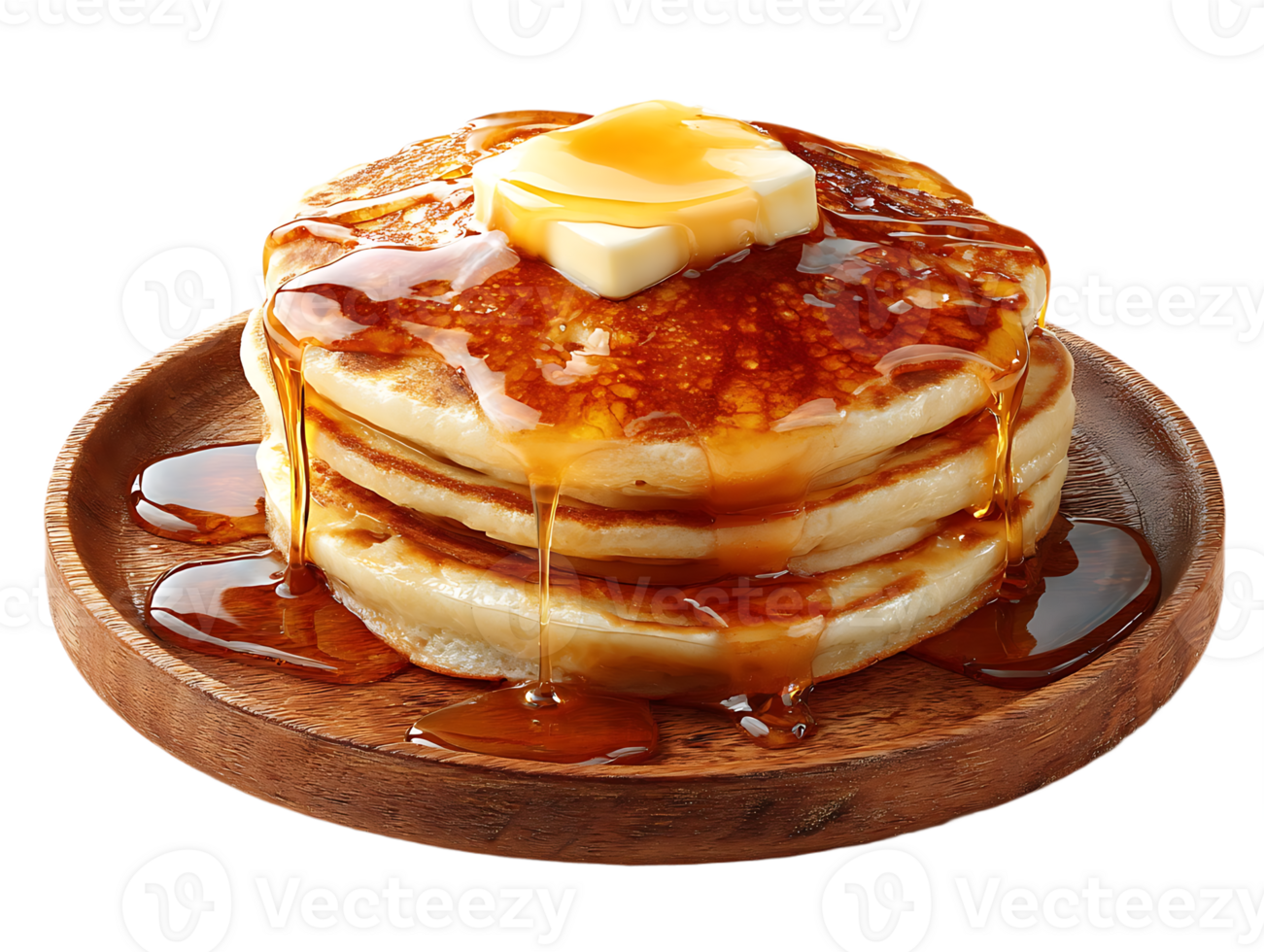 Delicious pancakes drizzled with syrup and butter a tempting breakfast treat png