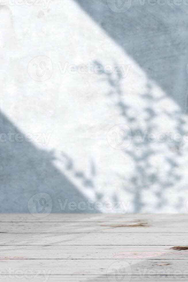 Product placement background with plant shadow sunlit texture photo