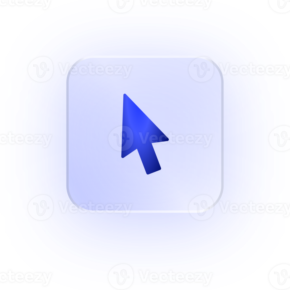Glassmorphism Icon Cursor Pointer Icon Cursor Icon Soft Shadow Glassmorphic Arrow Icon Mouse Pointer Click Icon Navigation Arrow Interface Pointer Computer Icon Mouse Arrow png