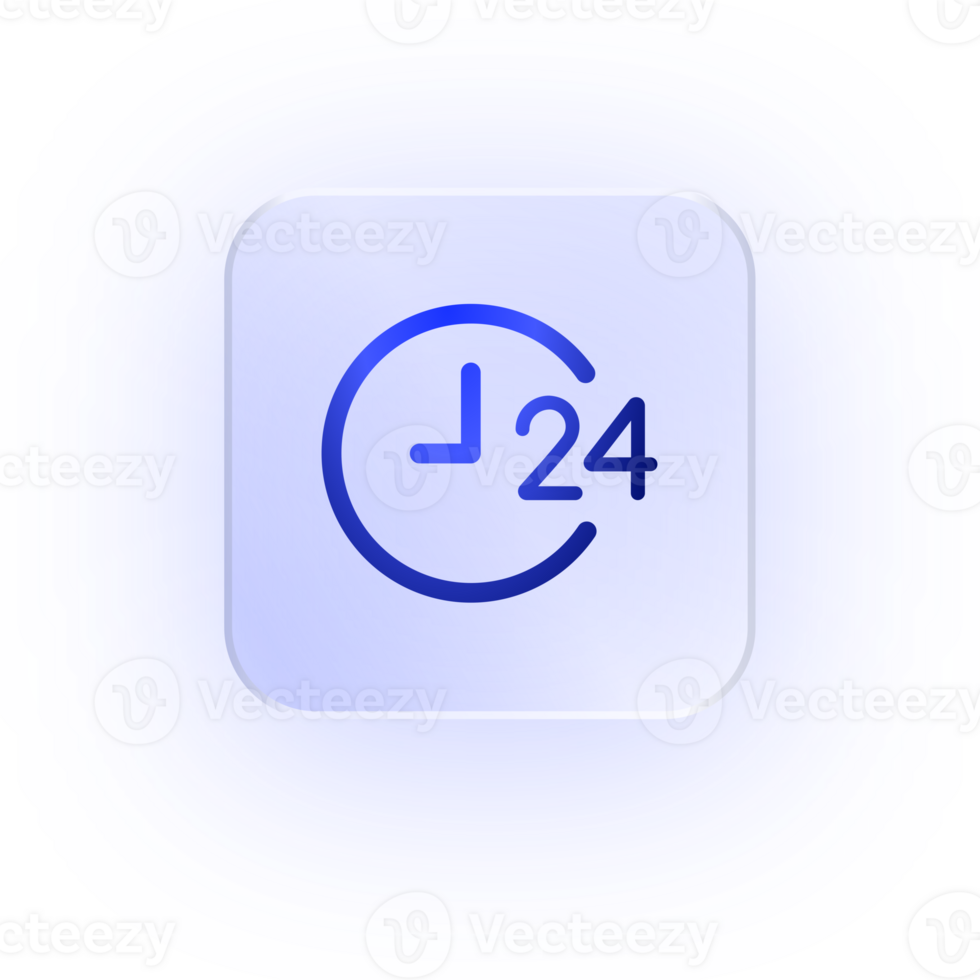 Glassmorphism Icon 24 Hour Service Icon All Day Service Soft Shadow Glassmorphic Around The Clock Nonstop Service Customer Support Icon Day Night Icon Service Icon Full Time Icon Hotline Icon png