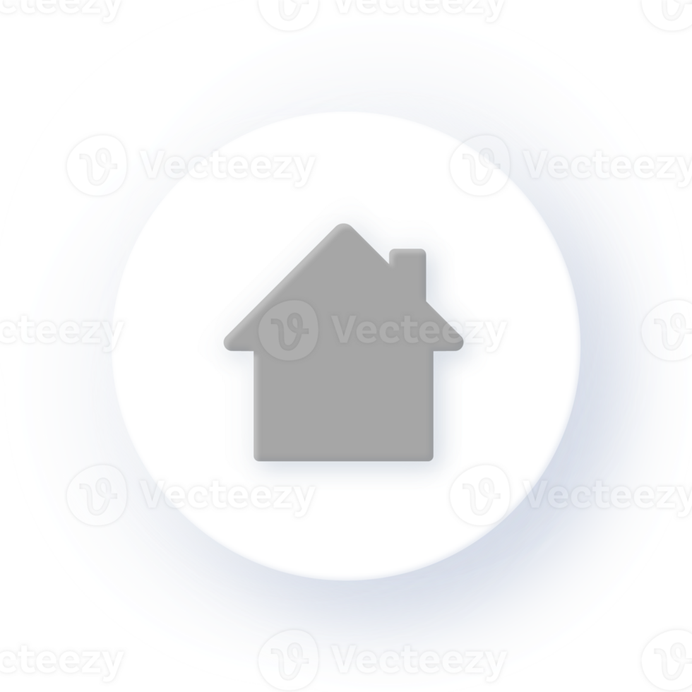 Neumorphism Icon House Icon Soft Drop Shadow on Dark Background Neumorphic UI UX Design User Interface Neumorphism Shadow png