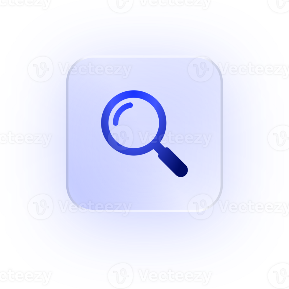 Glassmorphism Icon Search Magnifying Glass Icon Magnifying Glass Soft Shadow Glassmorphic Find Icon Zoom Icon Exploration Icon Inspect Icon Lens Icon Discovery Tool Look Icon png