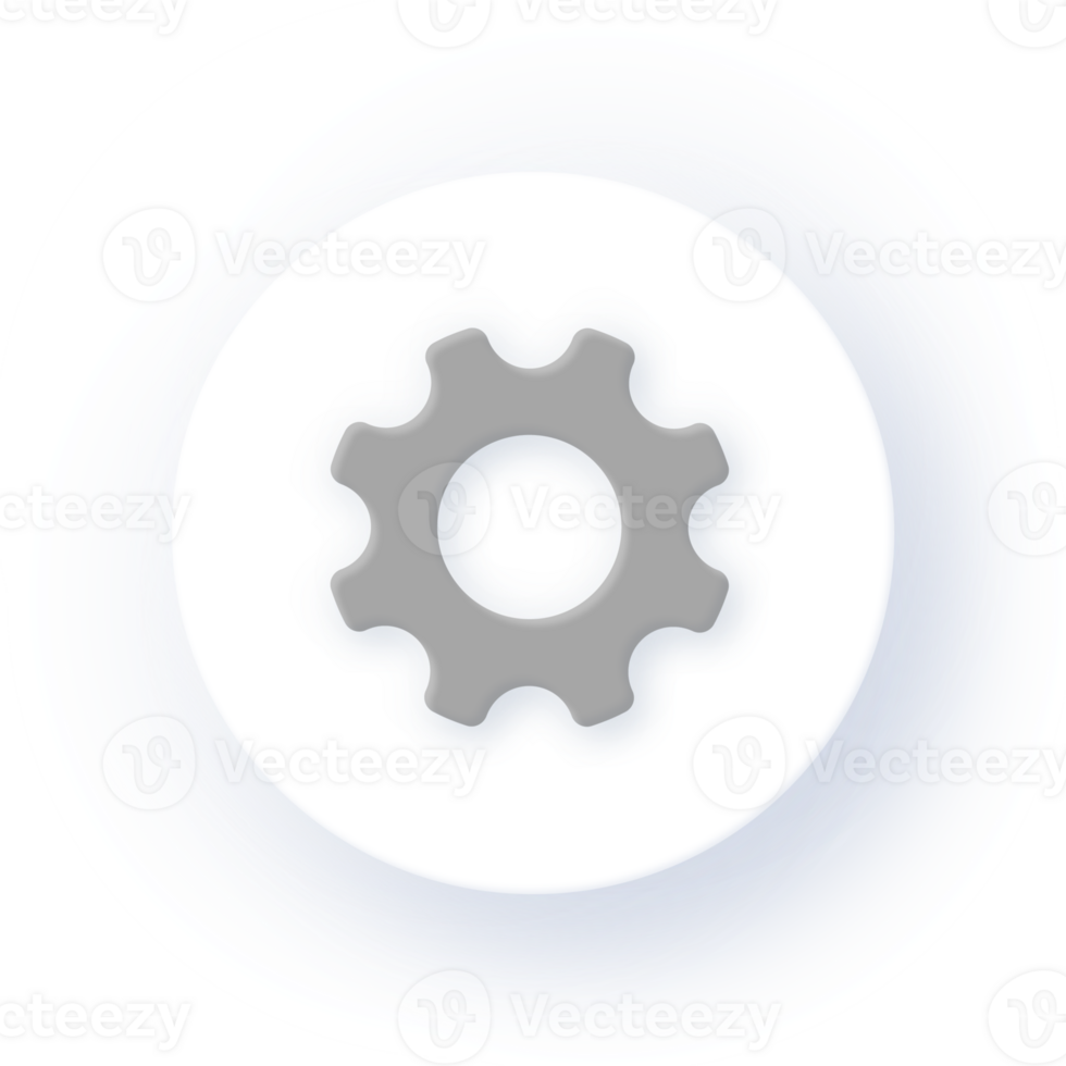 Neumorphism Icon Settings Icon Soft Drop Shadow on Dark Background Neumorphic UI UX Design User Interface Neumorphism Shadow png