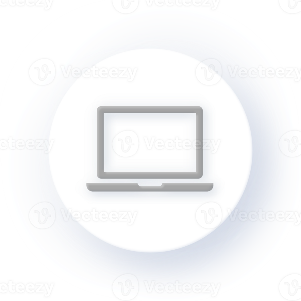 Neumorphism Icon Computer Icon Soft Drop Shadow on Dark Background Neumorphic UI UX Design User Interface Neumorphism Shadow png