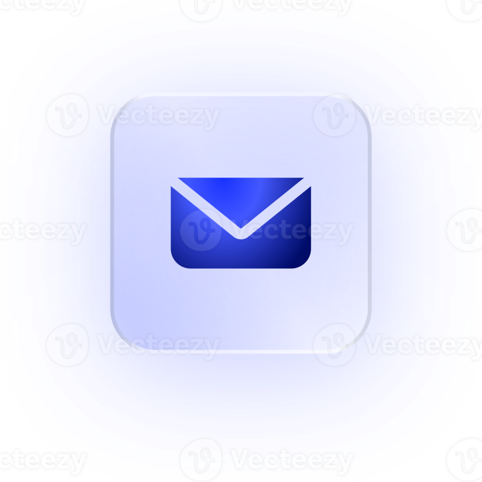 Glassmorphism Icon Email Envelope Icon Envelope Icon Soft Shadow Glassmorphic Message Icon Mail Symbol Inbox Icon Send Email Digital Mail Correspondence Icon Contact Icon png