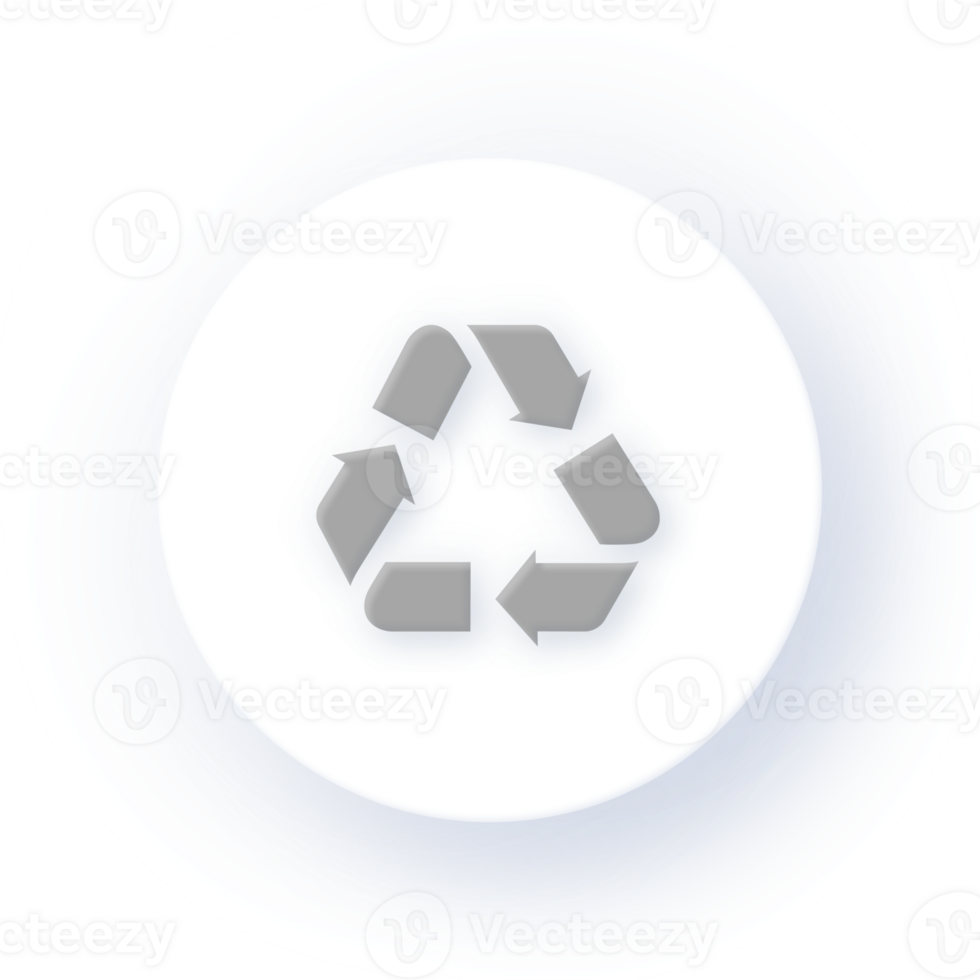 Neumorphism Icon Recycle Icon Soft Drop Shadow on Dark Background Neumorphic UI UX Design User Interface Neumorphism Shadow png