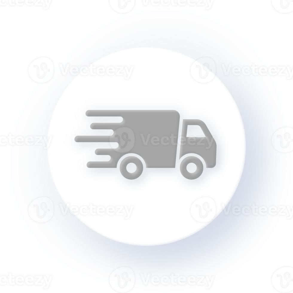 Neumorphism Icon Delivery Icon Soft Drop Shadow on Dark Background Neumorphic UI UX Design User Interface Neumorphism Shadow png