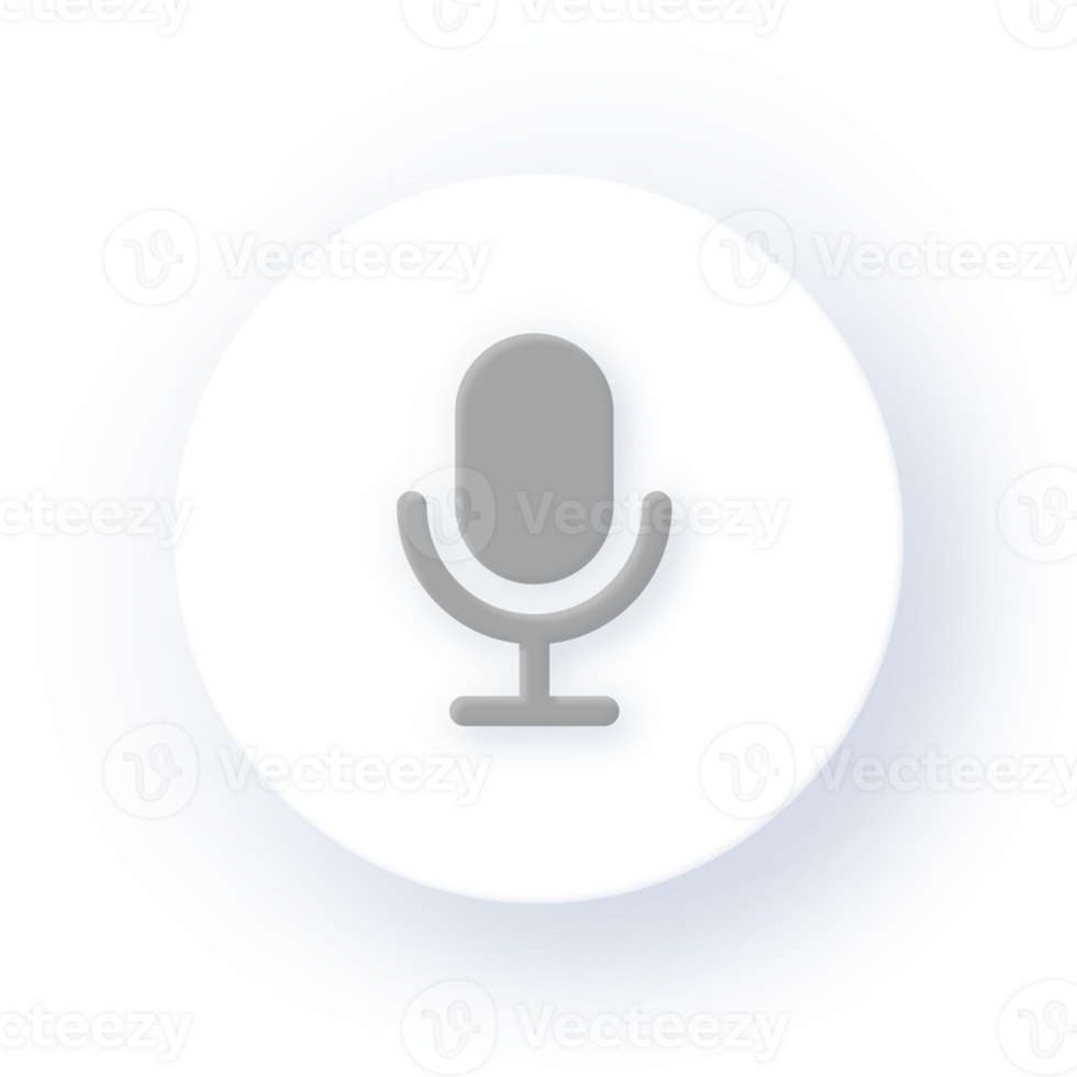 Neumorphism Icon Voice Icon Soft Drop Shadow on Dark Background Neumorphic UI UX Design User Interface Neumorphism Shadow png