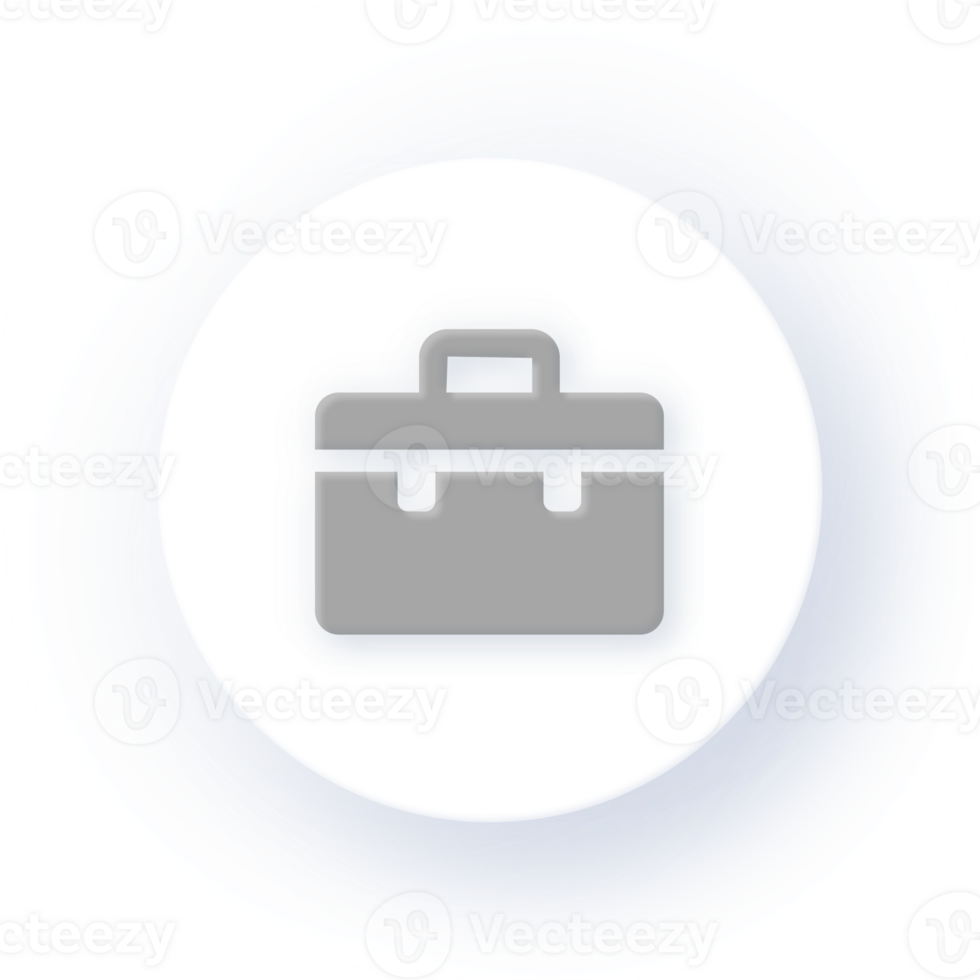 Neumorphism Icon Career Icon Portfolio Icon Soft Drop Shadow on Dark Background Neumorphic UI UX Design User Interface Neumorphism Shadow png