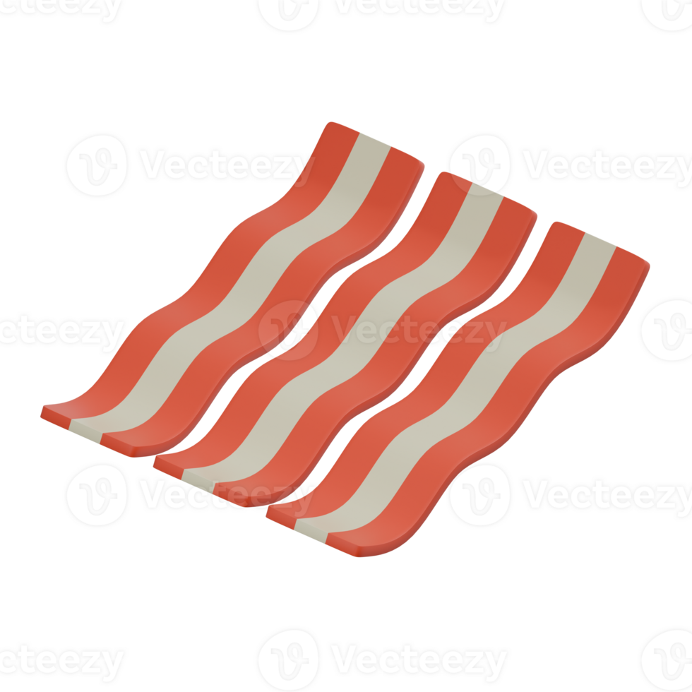 3D Render of Bacon Icon png